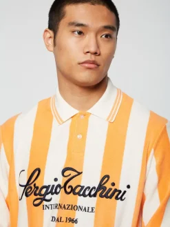 Sergio Tacchini Sponda Polo- Gardenia/ Tangerine Discount