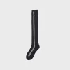 Sergio Tacchini Striped Knee High Socks- Black New