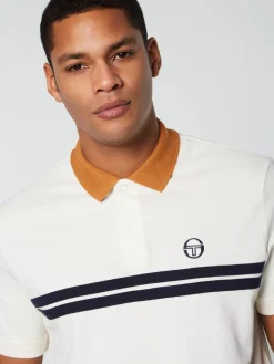 Sergio Tacchini Supermac Polo- Gardenia/ Meerkat Clearance