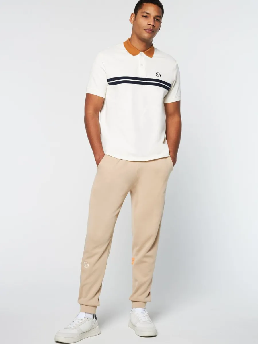 Sergio Tacchini Supermac Polo- Gardenia/ Meerkat Hot