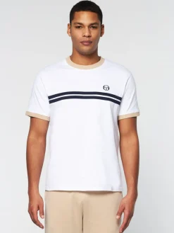 Sergio Tacchini Supermac T-Shirt- White/ Humus Outlet
