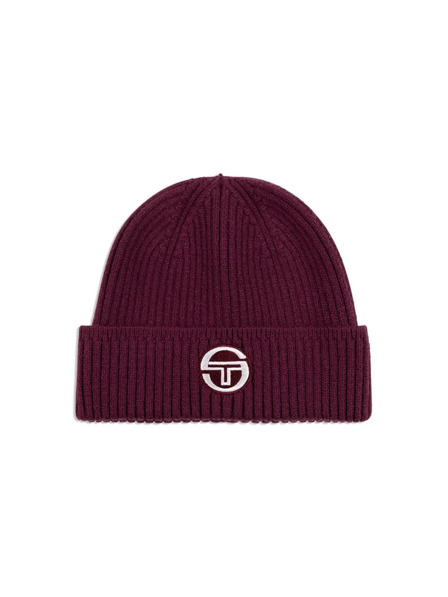 Sergio Tacchini Tacchini Beanie-Grape Wine