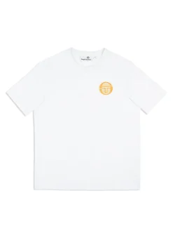 Sergio Tacchini Tenda T-Shirt- Brilliant White/ Tangerine Hot