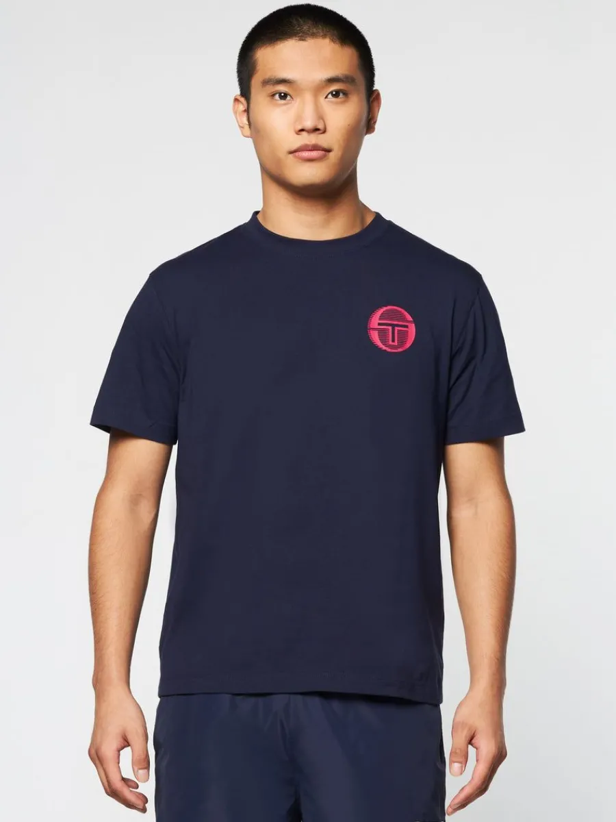 Sergio Tacchini Tenda T-Shirt- Maritime Blue Discount