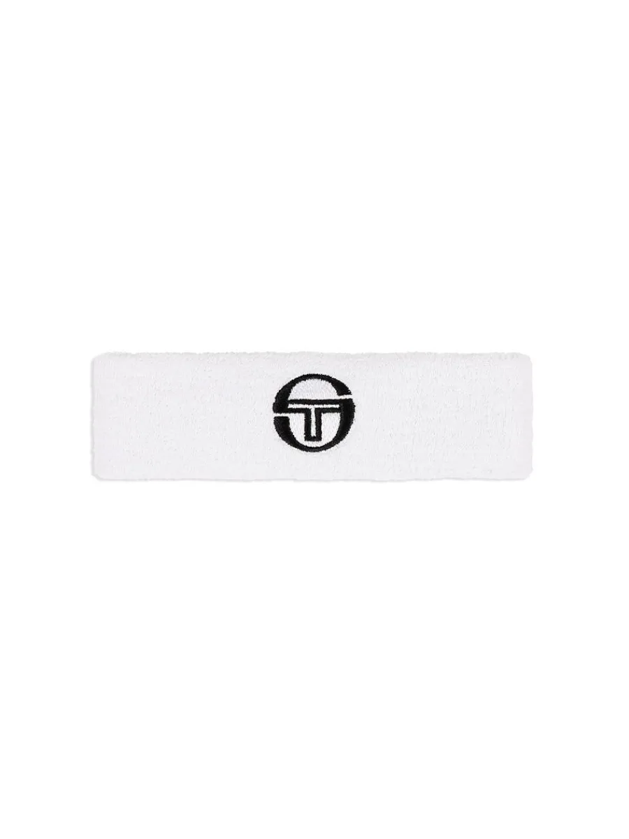 Sergio Tacchini Tennis Headband- White Best