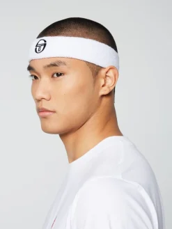 Sergio Tacchini Tennis Headband- White Best