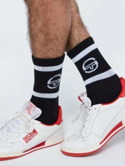 Sergio Tacchini Tennis Sock- Black Sale