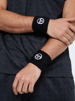 Sergio Tacchini Tennis Wristband-Black Discount