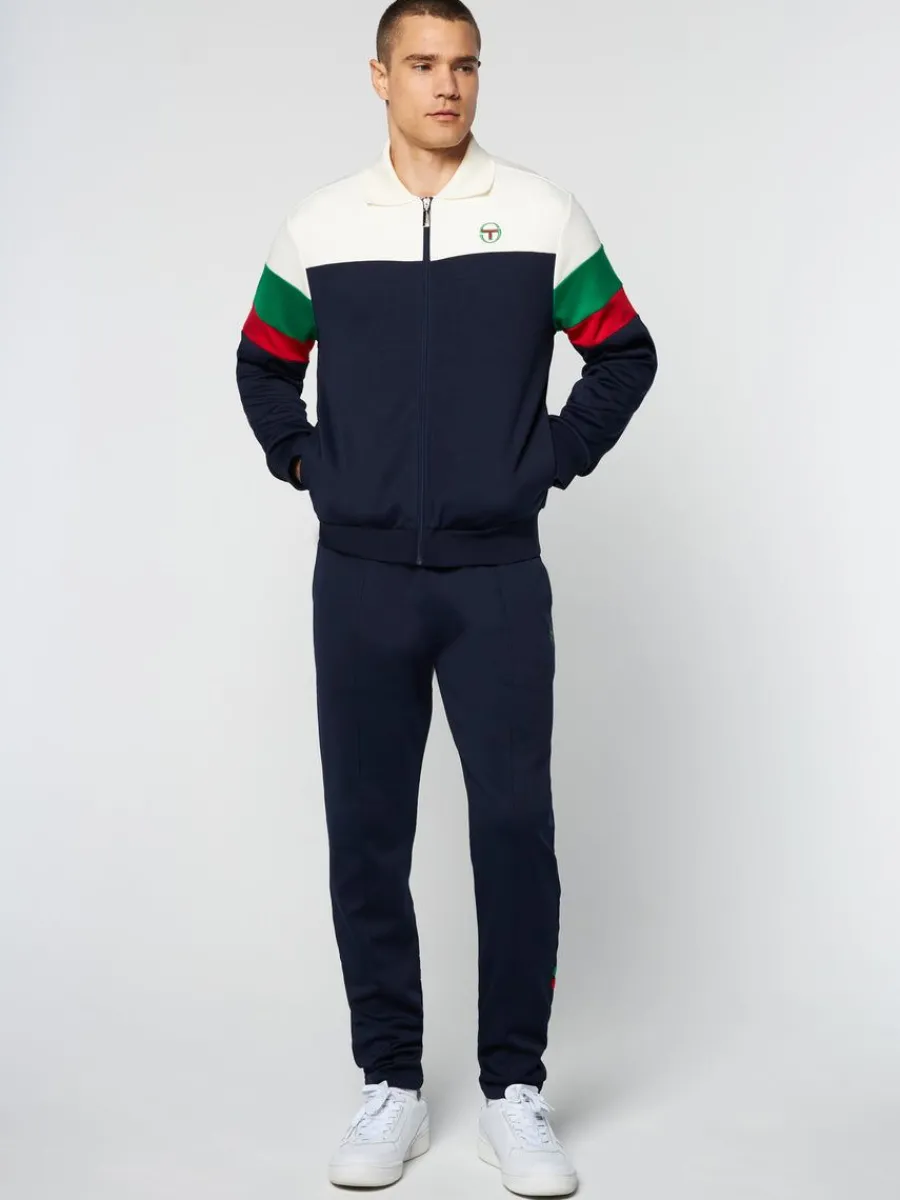 Sergio Tacchini Tomme Track Top- Maritime Blue Outlet