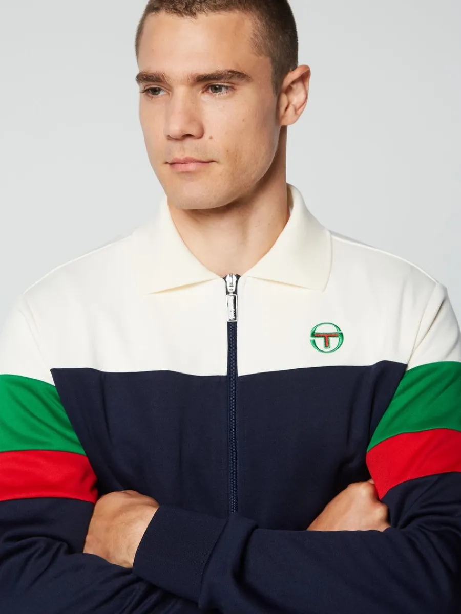 Sergio Tacchini Tomme Track Top- Maritime Blue Outlet