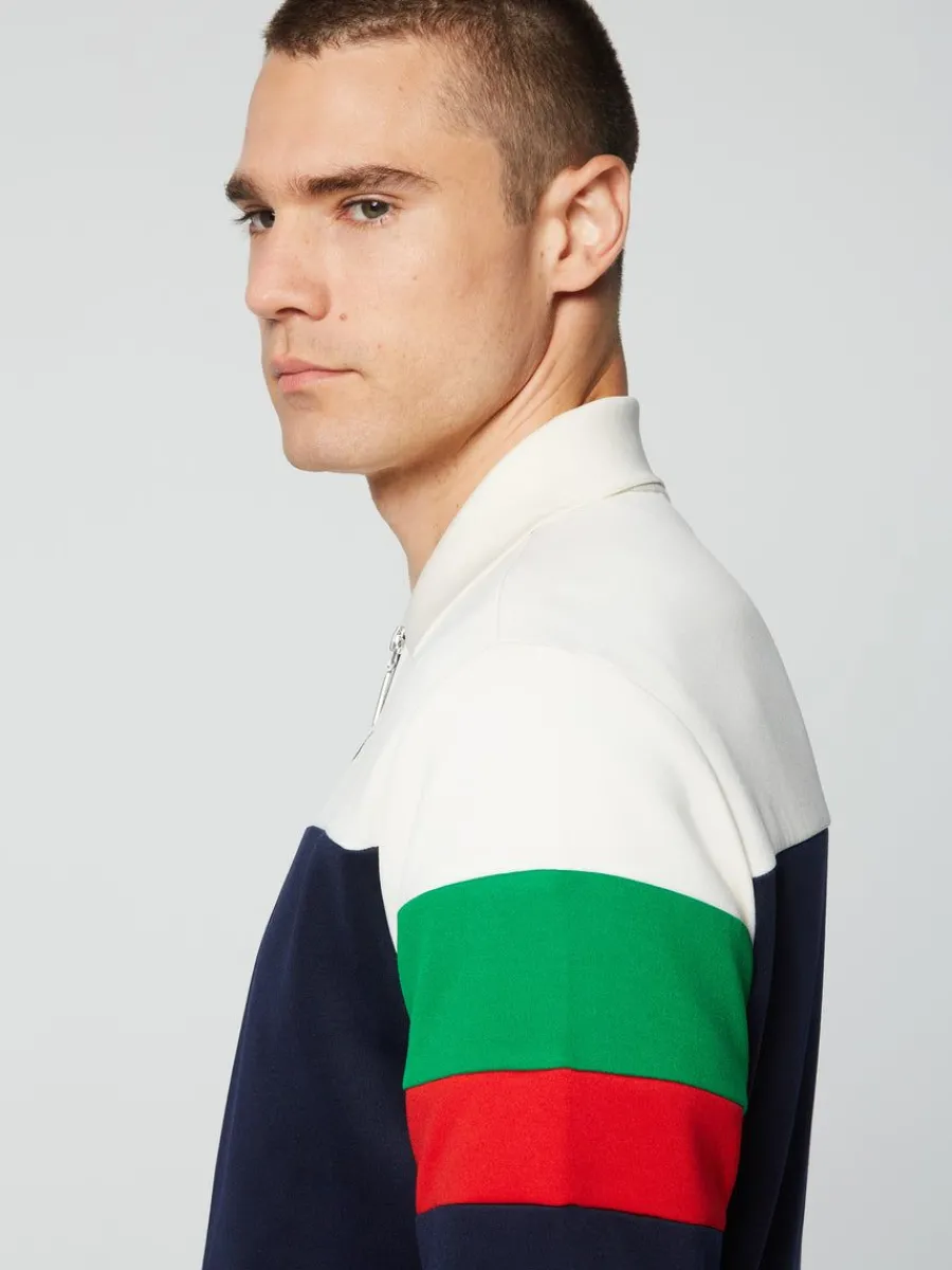 Sergio Tacchini Tomme Track Top- Maritime Blue Outlet