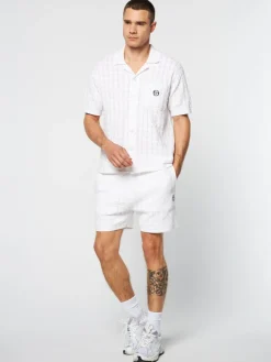 Sergio Tacchini Ulivo Crochet Shirt- Brilliant White