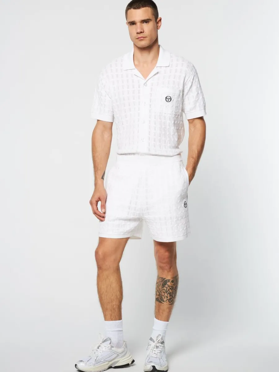 Sergio Tacchini Ulivo Crochet Short- Brilliant White Clearance