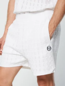 Sergio Tacchini Ulivo Crochet Short- Brilliant White Hot