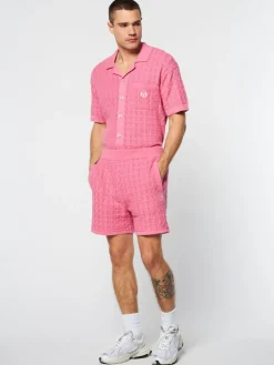 Sergio Tacchini Ulivo Crochet Short- Wild Rose Clearance