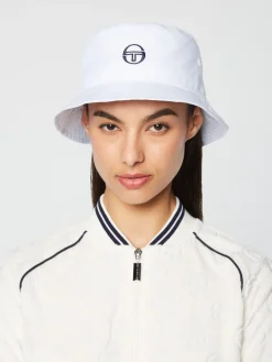 Sergio Tacchini Vacanza Bucket Hat- Brilliant White