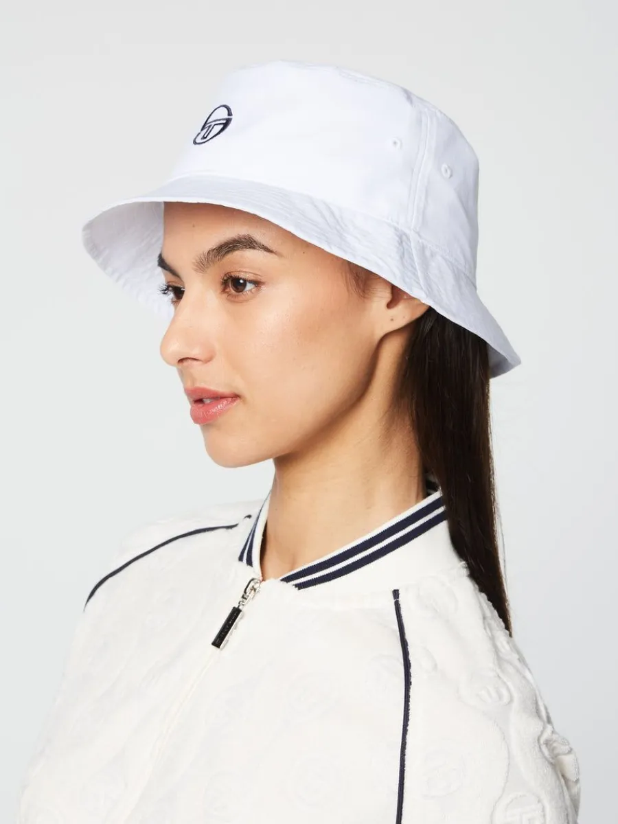 Sergio Tacchini Vacanza Bucket Hat- Brilliant White