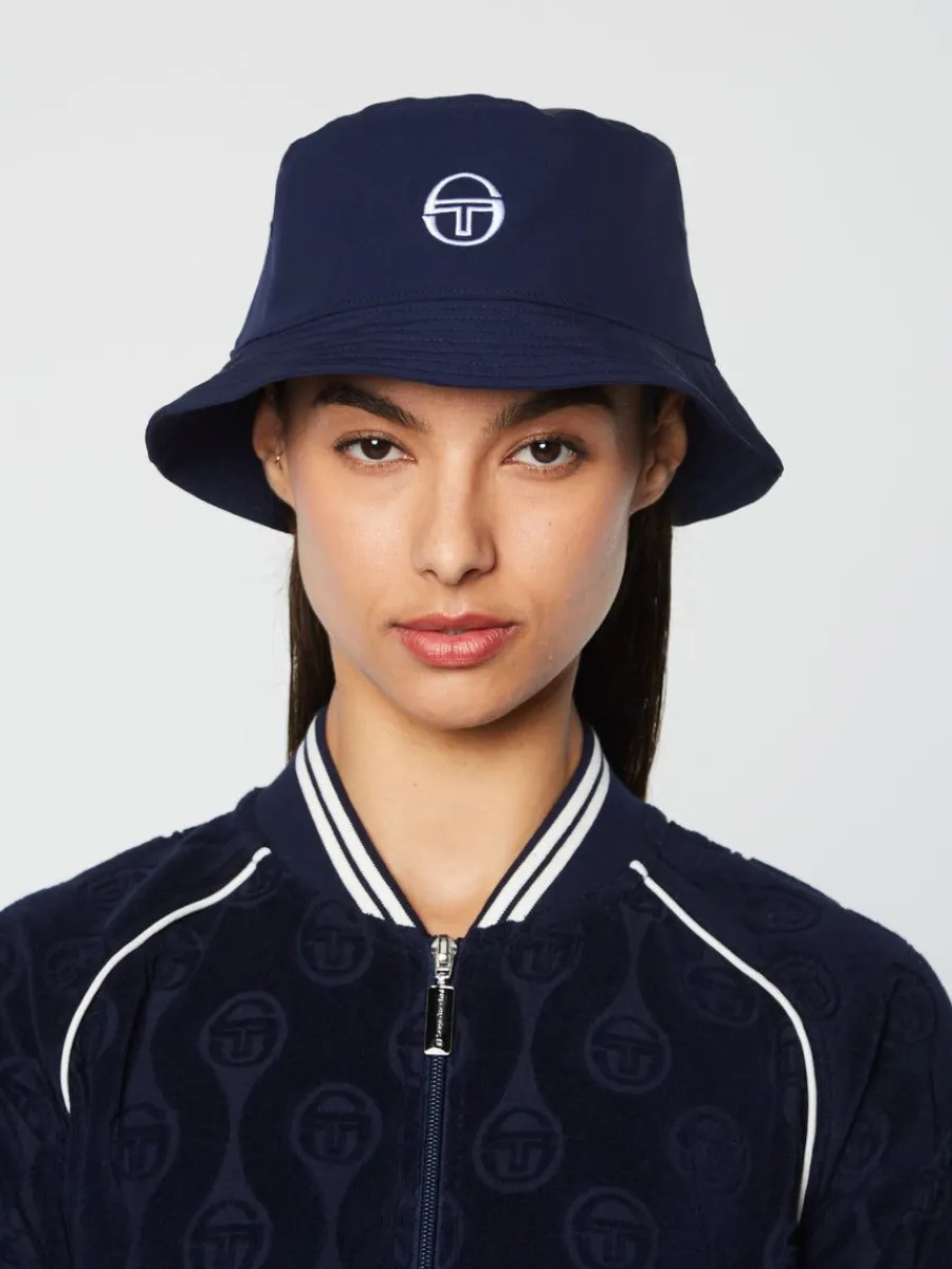 Sergio Tacchini Vacanza Bucket Hat- Maritime Blue New