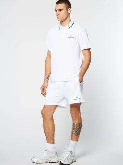 Sergio Tacchini Veloce Polo- Brilliant White Clearance