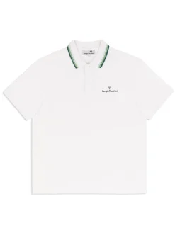 Sergio Tacchini Veloce Polo- Brilliant White Clearance
