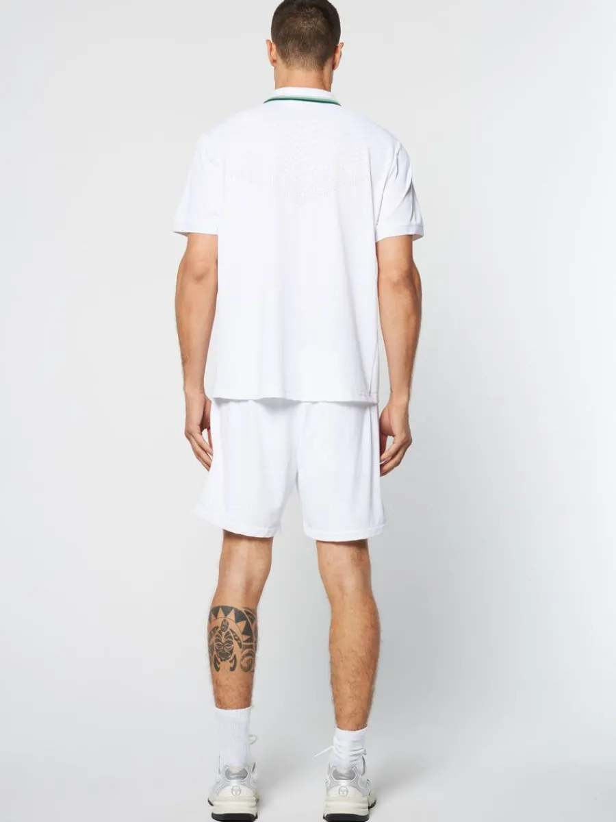 Sergio Tacchini Veloce Polo- Brilliant White Clearance