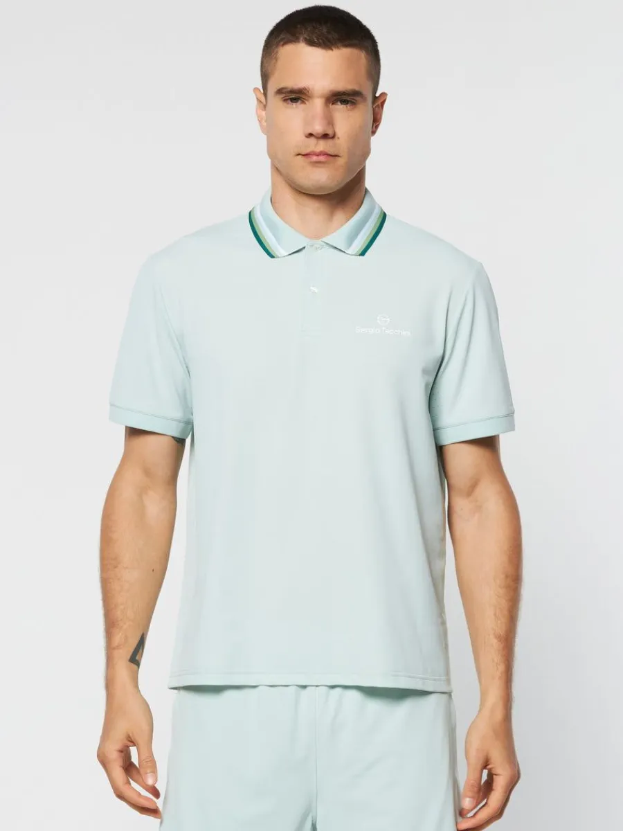 Sergio Tacchini Veloce Polo- Surf Spray Discount