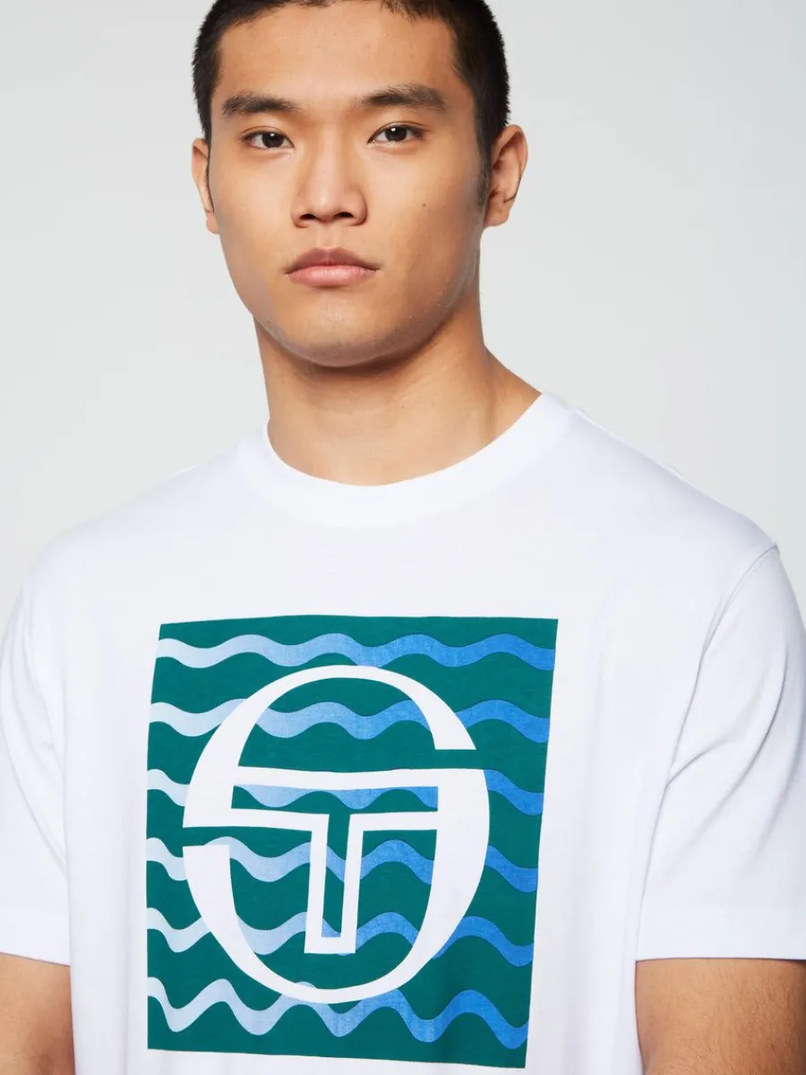 Sergio Tacchini Veloce T-Shirt- Brilliant White Best