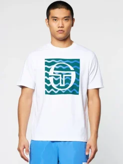 Sergio Tacchini Veloce T-Shirt- Brilliant White Clearance