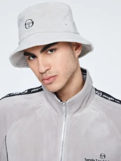 Sergio Tacchini Velour Bucket Hat-Quiet Gray Discount