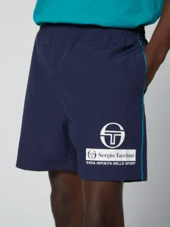 Sergio Tacchini Viva Nylon Short- Maritime Blue Online