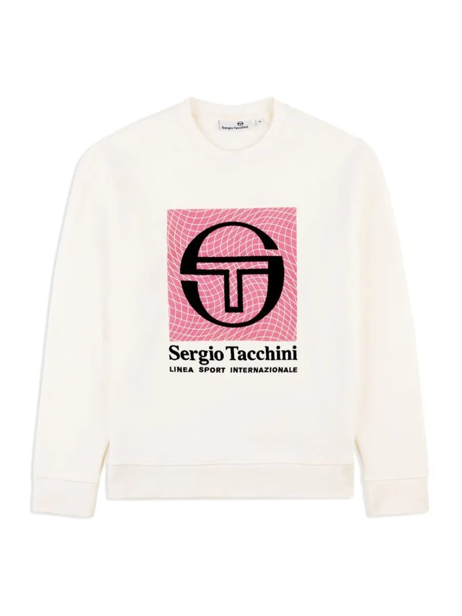 Sergio Tacchini Warp Crewneck- Gardenia Best