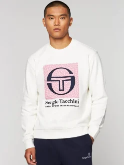 Sergio Tacchini Warp Crewneck- Gardenia Best
