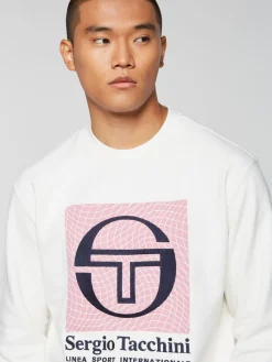 Sergio Tacchini Warp Crewneck- Gardenia Best