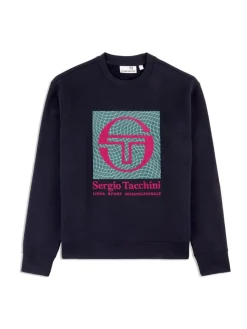 Sergio Tacchini Warp Crewneck- Maritime Blue