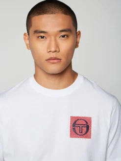 Sergio Tacchini Warp T-Shirt- Brilliant White Discount
