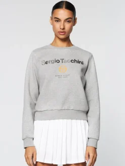 Sergio Tacchini Women'S Linea Sport Crewneck- Heather Grey Hot