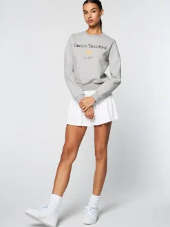 Sergio Tacchini Women'S Linea Sport Crewneck- Heather Grey Hot