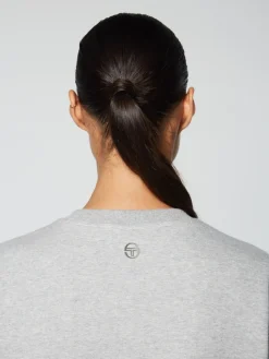 Sergio Tacchini Women'S Linea Sport Crewneck- Heather Grey Hot