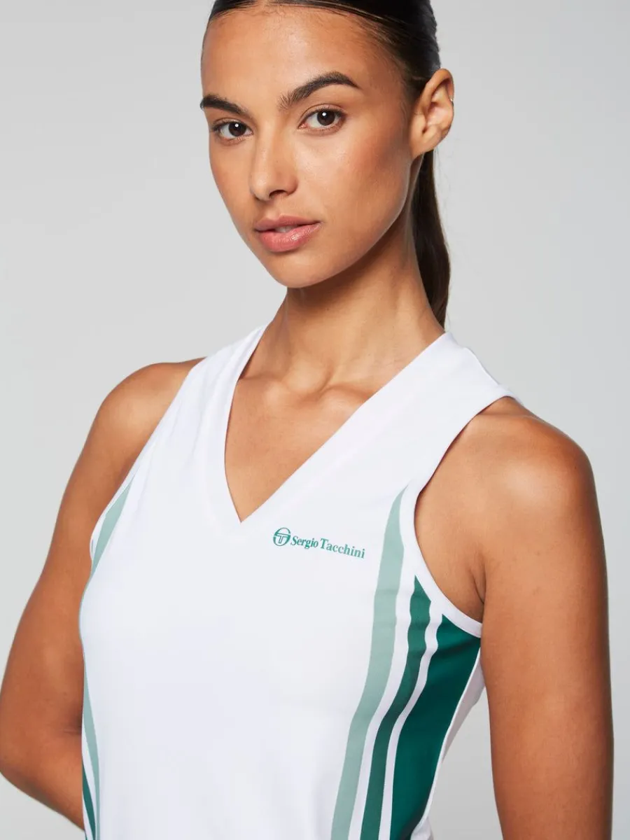 Sergio Tacchini Women'S Monza Tennis Tank- Brilliant White Online