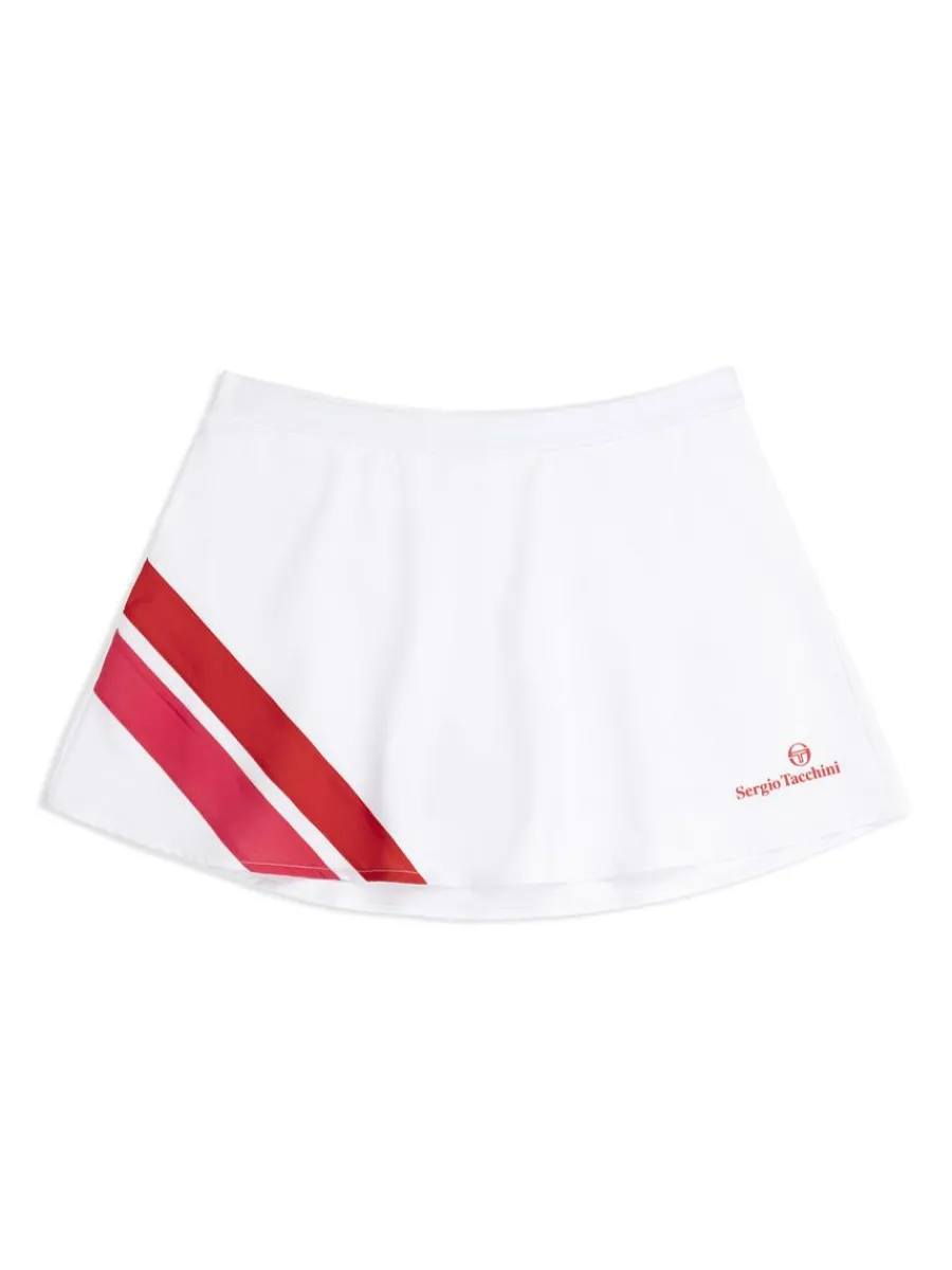 Sergio Tacchini Women'S Ortica Tennis Skort- White New