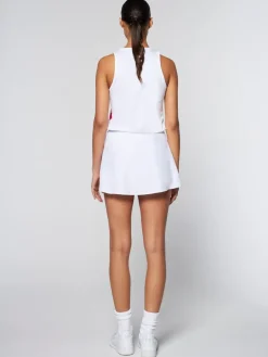 Sergio Tacchini Women'S Ortica Tennis Skort- White New