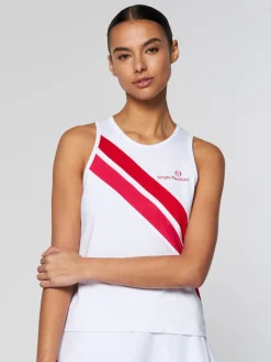 Sergio Tacchini Women'S Ortica Tennis Tank- White Clearance