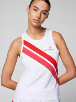 Sergio Tacchini Women'S Ortica Tennis Tank- White Clearance