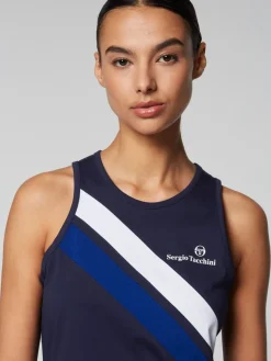 Sergio Tacchini Women'S Ortica Tennis Tank- Maritime Blue Outlet