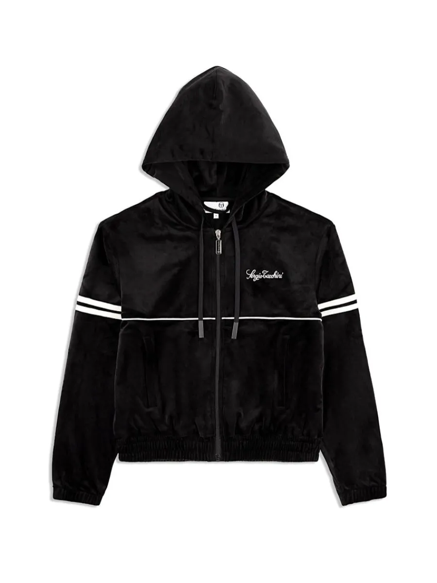 Sergio Tacchini Women'S Scopeto Hoodie- Black Beauty New