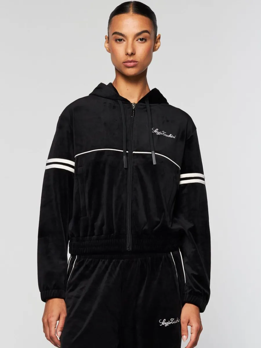 Sergio Tacchini Women'S Scopeto Hoodie- Black Beauty New