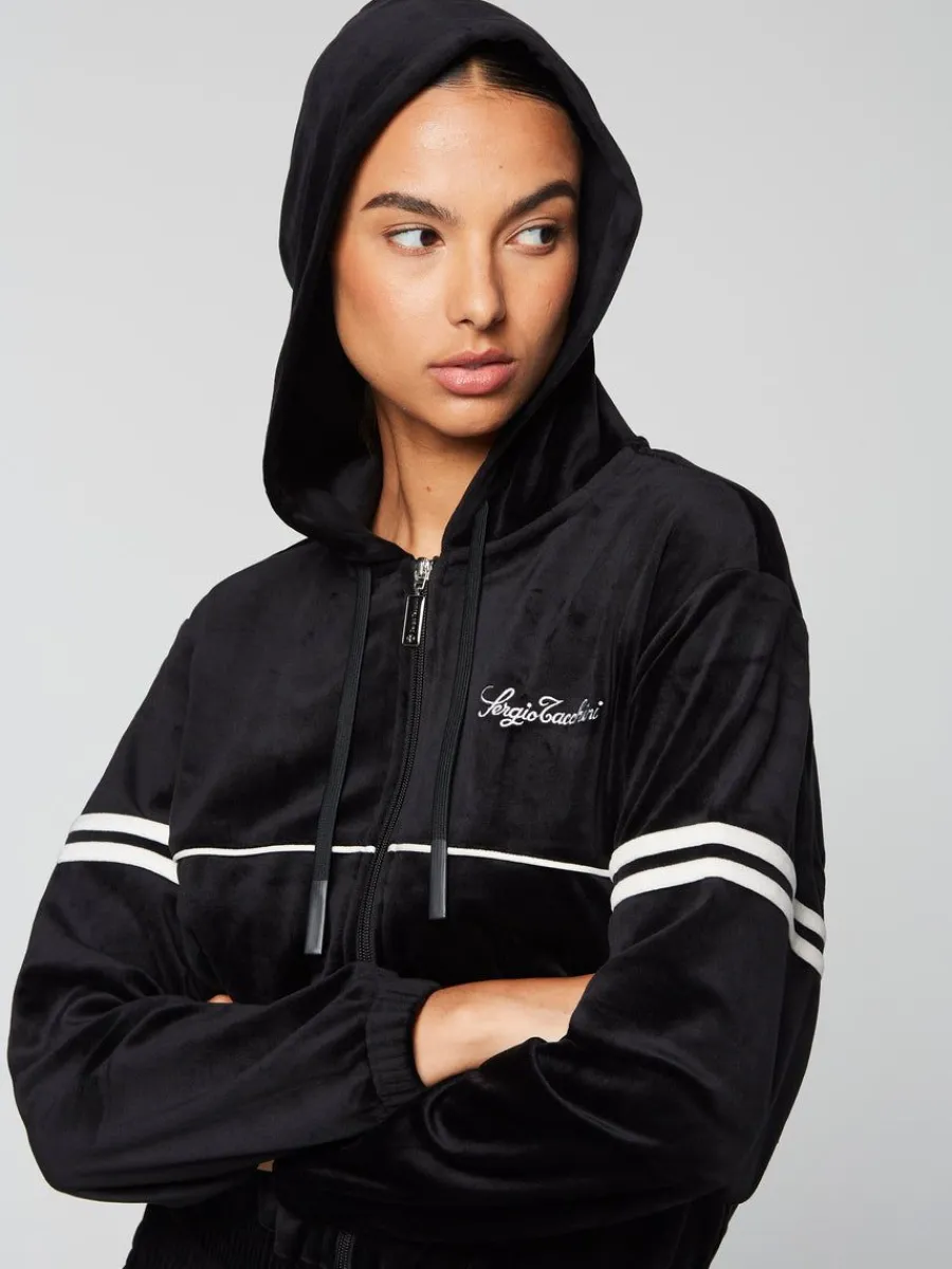 Sergio Tacchini Women'S Scopeto Hoodie- Black Beauty New