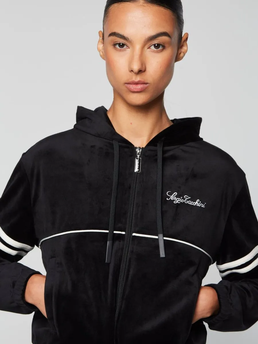 Sergio Tacchini Women'S Scopeto Hoodie- Black Beauty New