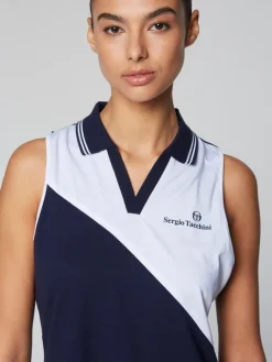 Sergio Tacchini Women'S Vigentino Tennis Dress- Maritime Blue Clearance
