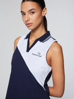 Sergio Tacchini Women'S Vigentino Tennis Dress- Maritime Blue Clearance